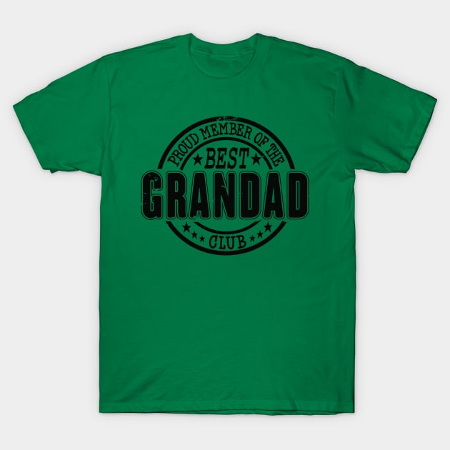 Proud Member of the Best Grandad Club T-Shirt by RuftupDesigns